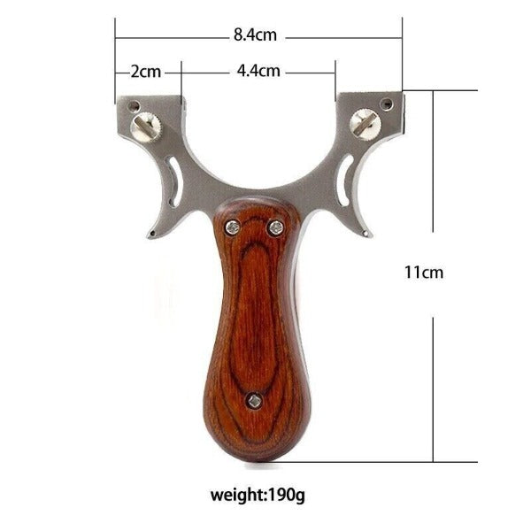 Tirachinas profesional con mango de madera para caza con estuche incluido - vista 12