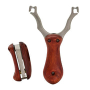Tirachinas Profesional Plegable de Acero Inoxidable con Mango de Madera – Ultra Portátil para Caza y Supervivencia [PREMIUM VIP]