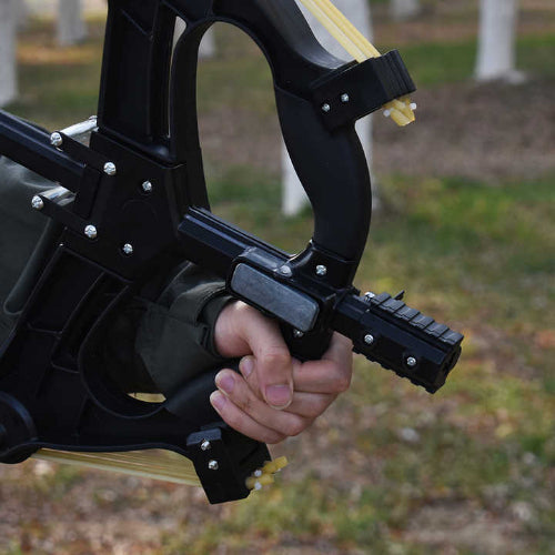 Arco compuesto de caza al aire libre de alta potencia con bola de acero de 40 disparos, tirachinas de tiro de alta precisión de 8mm
