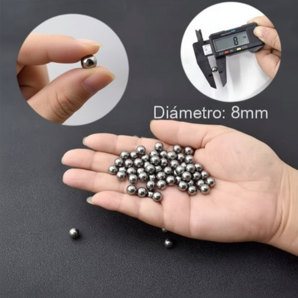 Bolas de acero de 8 mm adicionales de 100 a 1000 unidades - vista 3