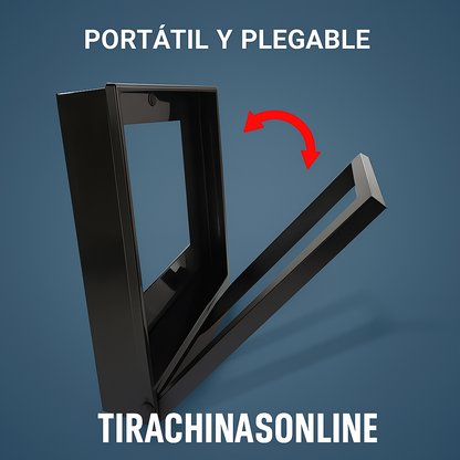 Caja de objetivos para tirachinas incluye red + 20 dianas y blanco metálico profesional - vista 2