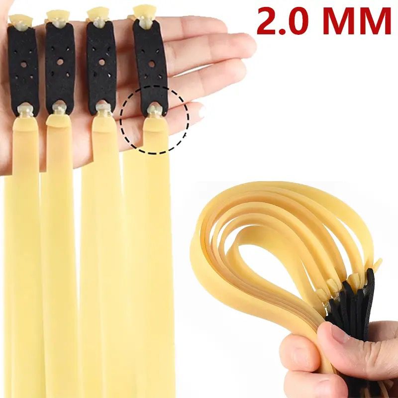 Gomas elasticas adicionales de reserva para tirachinas anchura de goma de 2.0 mm