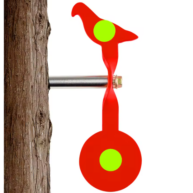 Objetivo Giratorio de Acero 3MM para Tirachinas | Diana Metálica Bidireccional Súper Resistente para Práctica de Puntería