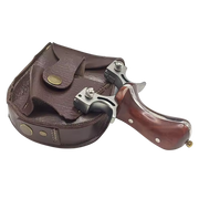 TIRACHINAS PROFESIONAL CON CABEZA DE ARCO DE ACERO INOXIDABLE Y MANGO DE MADERA + REPUESTOS + ESTUCHE ARTESANO [HECHO A MANO]