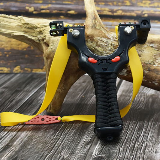 Tirachinas profesional B020 Tactical Grip Edition, láser, nivel y alta precisión