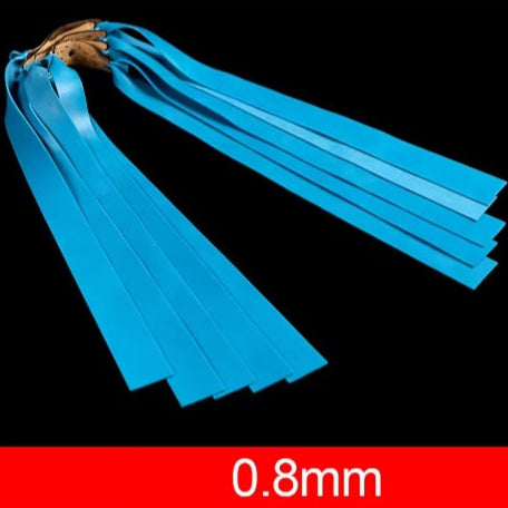 Bandas de goma planas 0,8mm de espesor sling shot bandas de repuesto caza tiro catapulta accesorios elásticos (mayor