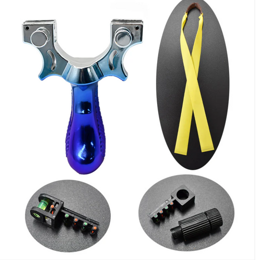 Tirachinas profesional ergonómico con puntero láser color degradado, mango 2 - vista 2