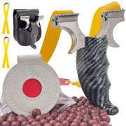 Tirachinas profesional de acero inoxidable y fibra de carbono – Precisión, potencia y pack completo [TIRACHINAS PREMIUM VIP]