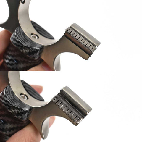 Tirachinas profesional de acero inoxidable y fibra de carbono – Potente, preciso y ergonómico [TIRACHINAS PREMIUM VIP]