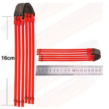 gomas rojas tubulares redondas