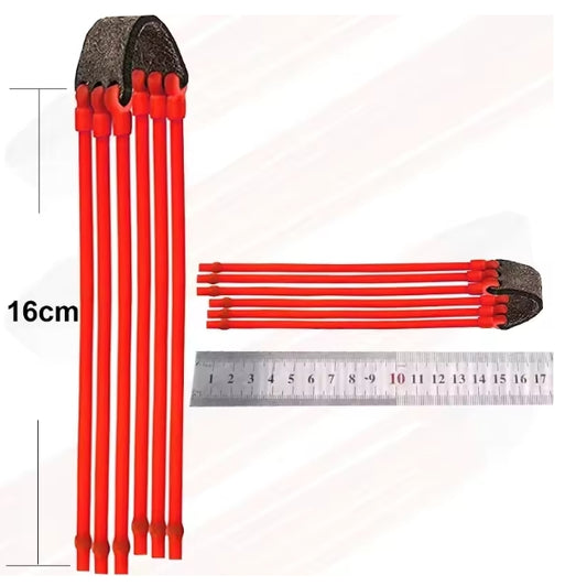 gomas rojas tubulares redondas