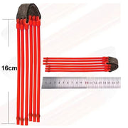 gomas rojas tubulares redondas
