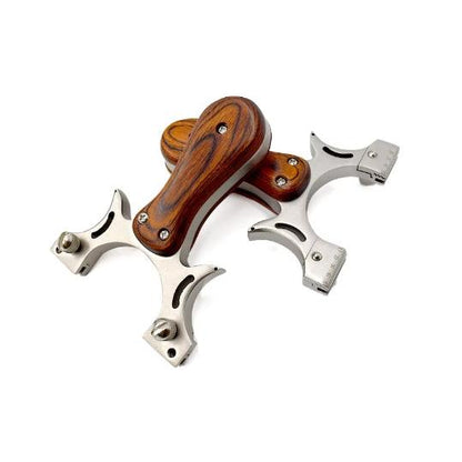 Tirachinas profesional con mango de madera para caza con estuche incluido - vista 6