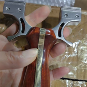 TIRACHINAS PROFESIONAL CON CABEZA DE ARCO DE ACERO INOXIDABLE Y MANGO DE MADERA + ESTUCHE ARTESANO [HECHO A MANO]